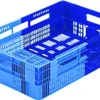 Caisse ajourée Sans couvercle bleu plastique 60x40x14,7 cm 26 L fond ajouré parois ajourées - GILAC Discount