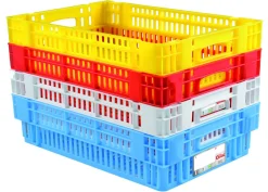 GILAC Caisse ajourée Sans couvercle blanc plastique 60x40x14,6 cm 27 L fond ajouré parois ajourées Hot