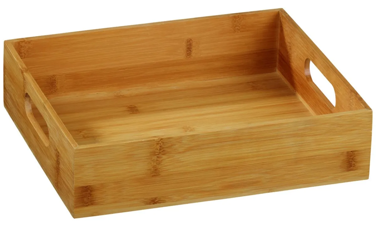 Caisse bambou 30x25x7,5 cm Oxstal (5 pièces) - PRO.MUNDI Hot