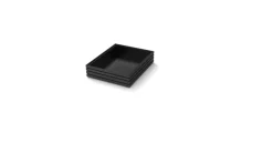 Caisse bois noir 32,5x26,5x7,5 cm Flow - CRASTER New