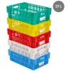 GILAC Caisse de liaison froide Sans couvercle rouge plastique 60x40x19,7 cm 37 L fond ajouré parois ajourées Discount