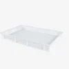 GILAC Caisse finement ajourée blanc plastique 60x40x7 cm 12 L fond ajouré parois ajourées