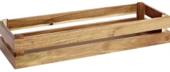 Caisse GN 2/4 bois 55,5x18,5x10,5 cm Superbox - APS