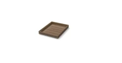 CRASTER Caisse noyer 32,5x26,5x4 cm Flow Discount