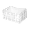 GILAC Caisse pleine Sans couvercle blanc plastique 60x40x30 cm 60 L fond plein parois ajourées Online