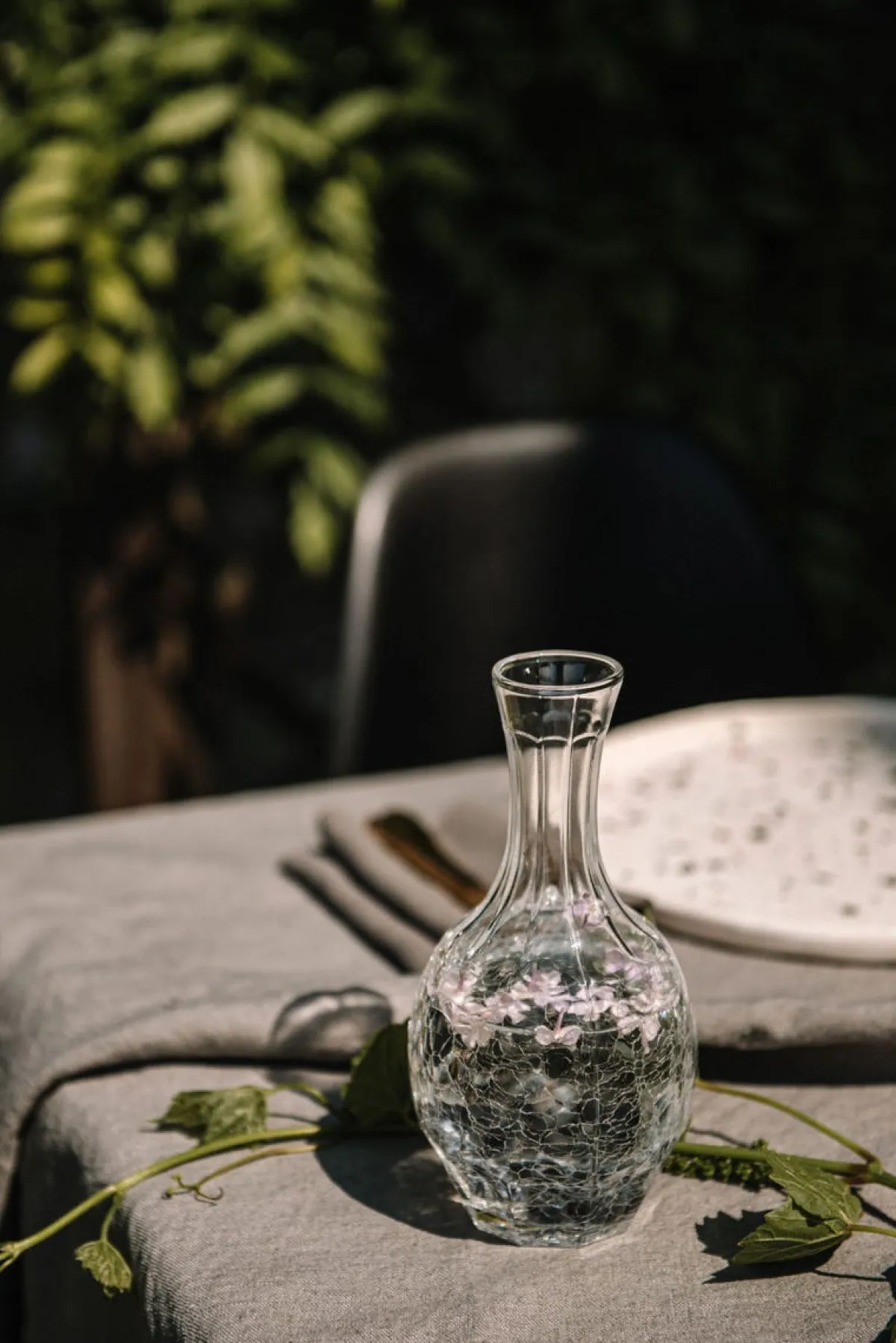 Carafe verre cristallin 45 cl Craquelee - LA ROCHERE Best