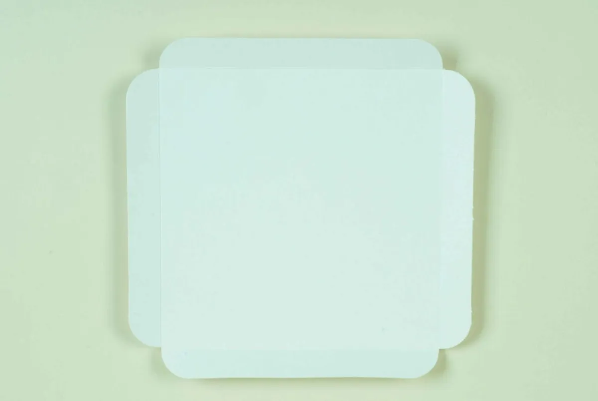 Aucune Carré rainé blanc 13x13 cm (250 pièces) Outlet