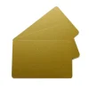 Carte PVC rectangulaire or 86x54 mm (100 pièces) - EDIKIO Discount