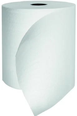Carton de 6 rouleaux d'essuie-mains blanc Ø 19 cm 15x19,4 cm Renovelar - Aucune Sale