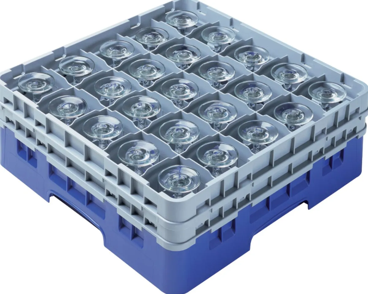 CAMBRO Casier de lavage 25 compartiments 50x50x14,3 cm 8,7 cm 11 cm Camrack New