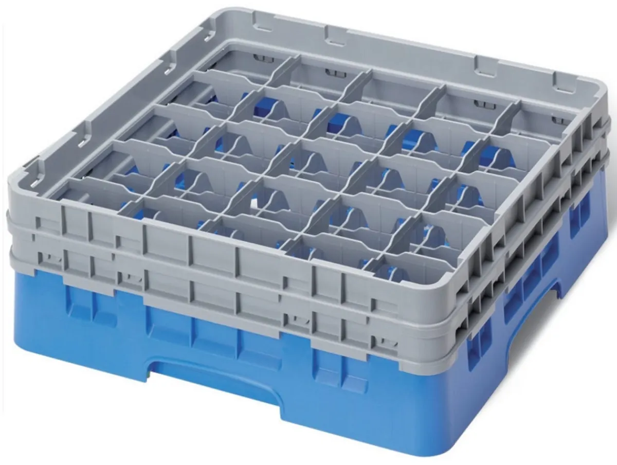 CAMBRO Casier de lavage 25 compartiments 50x50x26,7 cm 8,7 cm 23,8 cm Camrack