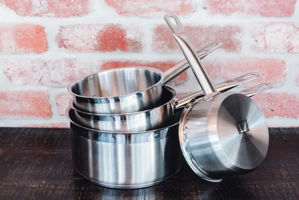 PRO.COOKER Casserole inox Ø 12 cm 7 cm 0,7 L Qualiplus Best