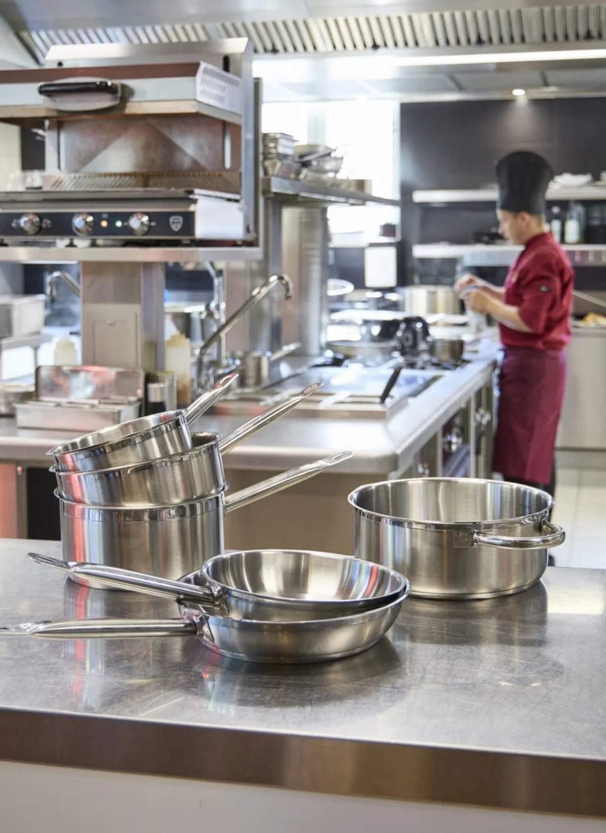 Casserole inox Ø 24 cm 12 cm 5,4 L Qualiplus - PRO.COOKER