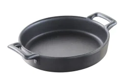 Cassolette ovale noir porcelaine culinaire 14,5x13 cm Belle Cuisine - REVOL