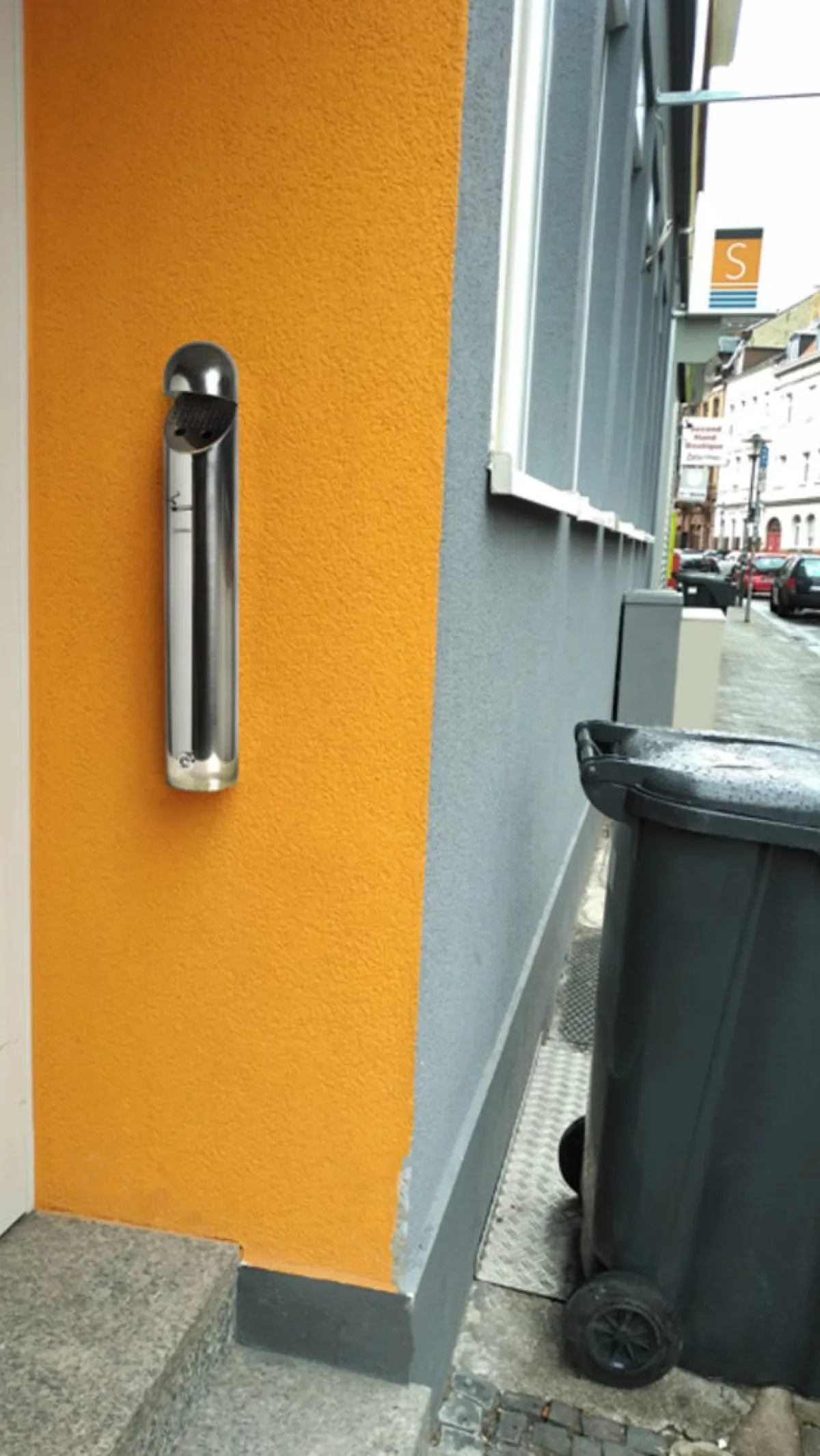 Cendrier avec toit inox 18/10 Ø 7,6 cm 46 cm - PROBBAX Best