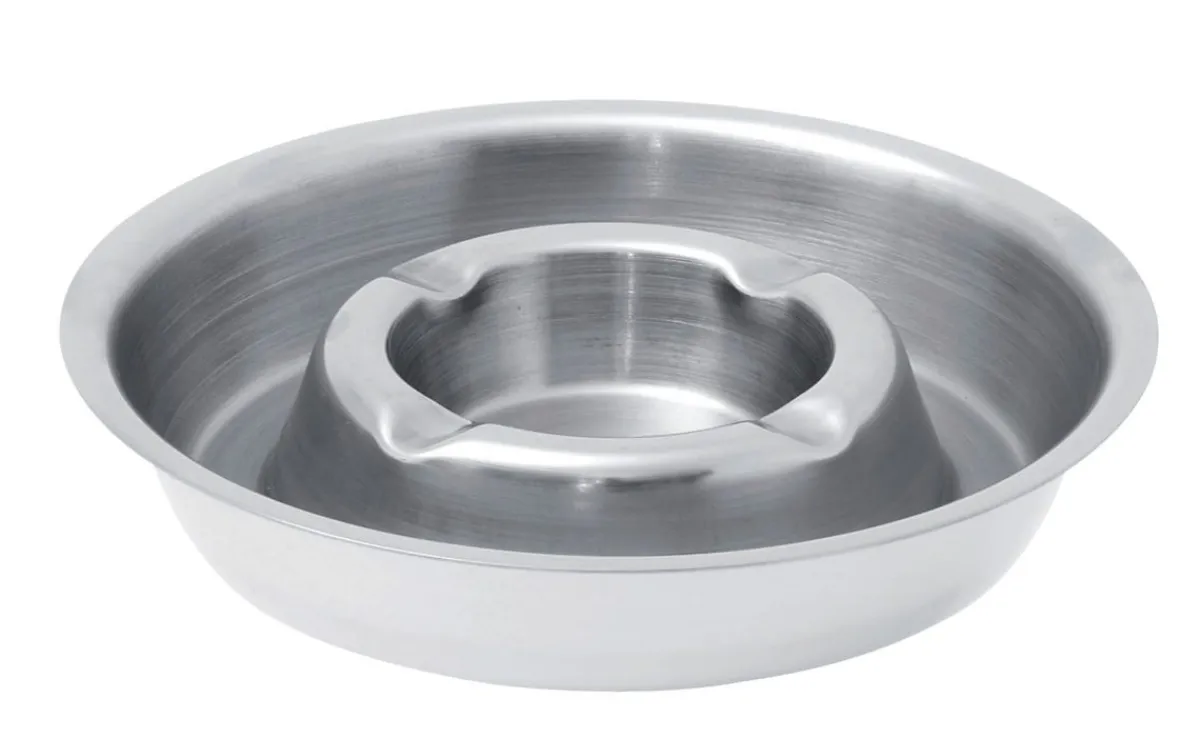 Cendrier rond inox Ø 15 cm 3 cm - PRO.MUNDI Hot