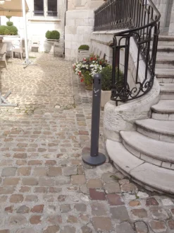 Cendrier sur pied acier 30x30x108 cm - PROBBAX Online