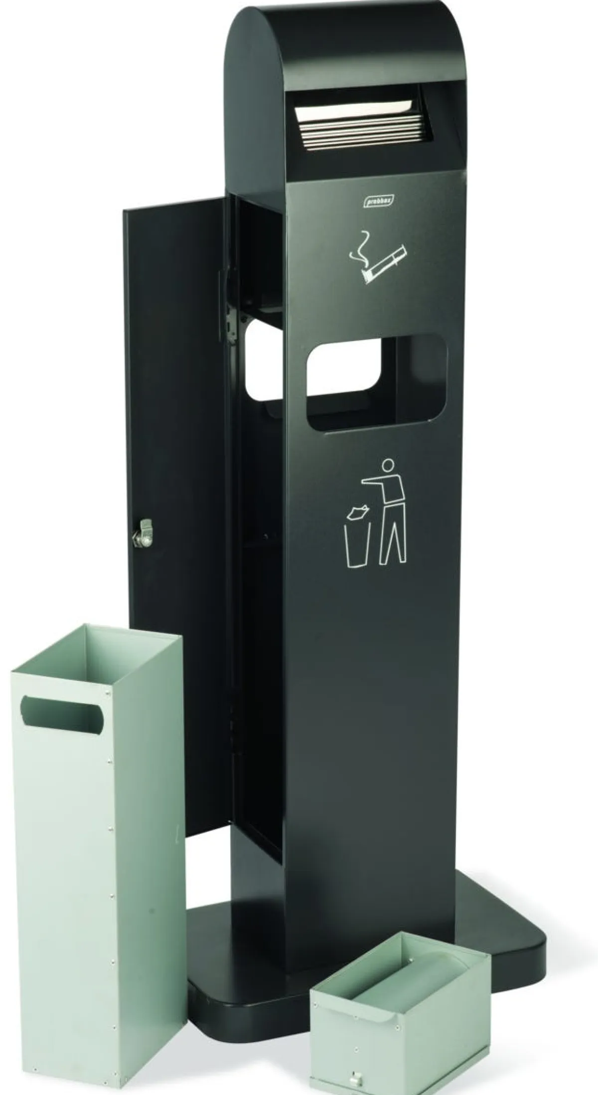 Cendrier sur pied acier 40x26x104 cm - PROBBAX Best