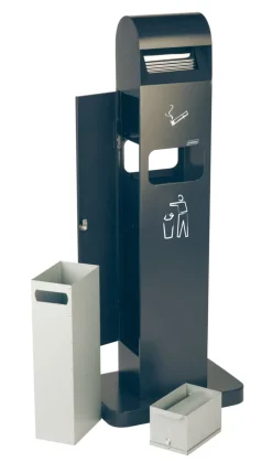 Cendrier sur pied acier 40x26x104 cm - PROBBAX Best