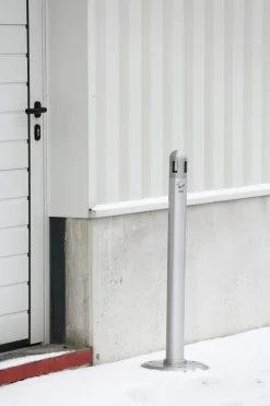 Cendrier sur pied aluminium Ø 30 cm 99 cm - PROBBAX Discount