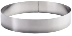 Cercle à mousse inox Sans revêtement Ø 12 cm 4,5 cm fixe - PRO.COOKER Hot