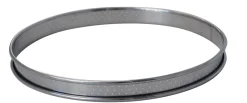DE BUYER Cercle perforé bord roulé inox Sans revêtement Ø 24 cm 2 cm Hot