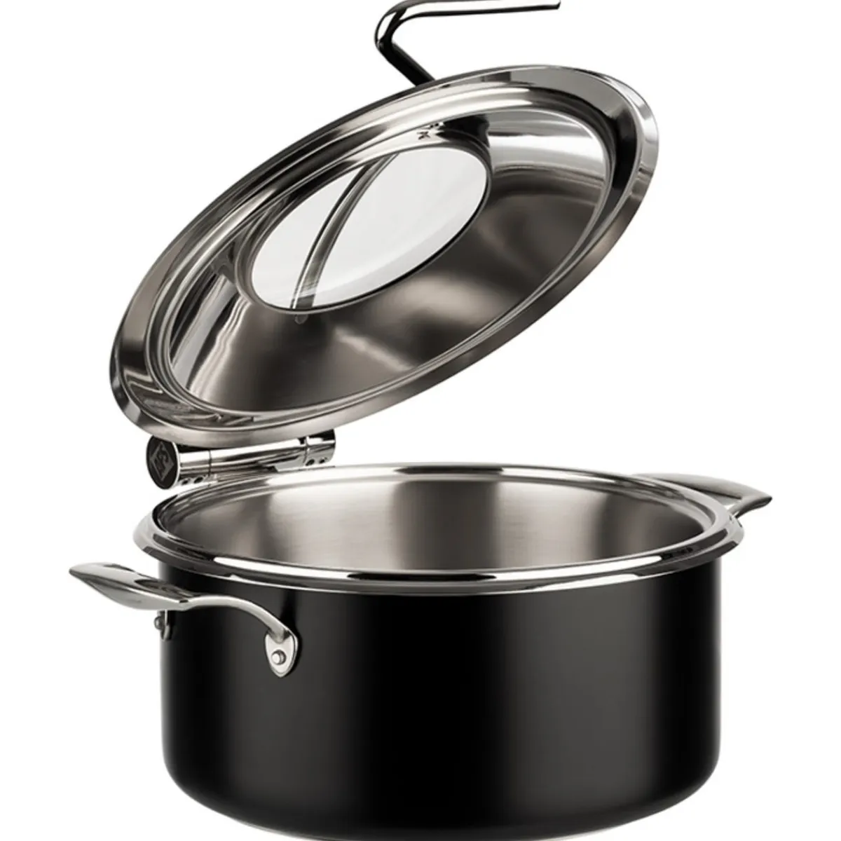 Chafing dish inox noir Ø 30,5 mm 34,5x39,5x17,5 cm 4 L Orbit - APS Discount