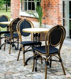Chaise de terrasse bordeaux 90x41x56 cm Paris - FLEXMOB Hot