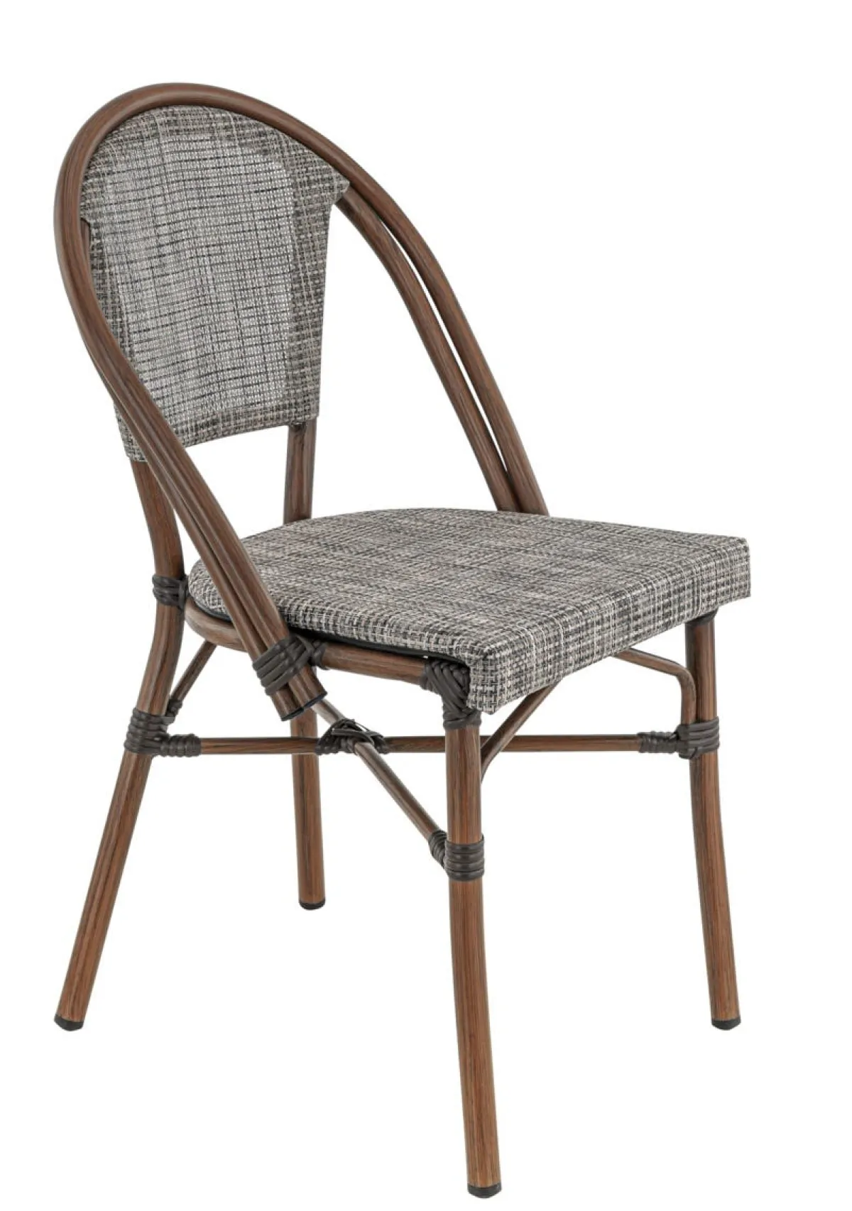 Chaise de terrasse gris 85x49x55 cm Reims - FLEXMOB Clearance