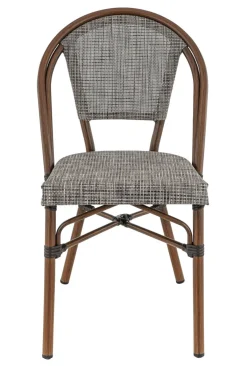 Chaise de terrasse gris 85x49x55 cm Reims - FLEXMOB Clearance