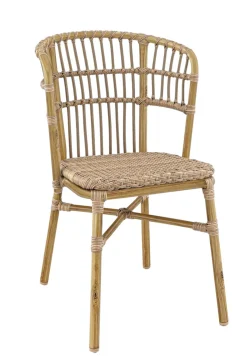Chaise de terrasse noisette 82x54x56 cm Orleans - FLEXMOB Discount