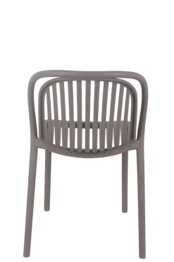 FLEXMOB Chaise de terrasse taupe 78x51x57 cm Dubai Hot