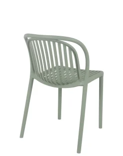 FLEXMOB Chaise de terrasse vert sauge 78x51x57 cm Dubai New
