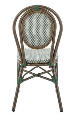 Chaise de terrasse vert 90x41x56 cm Paris - FLEXMOB Outlet