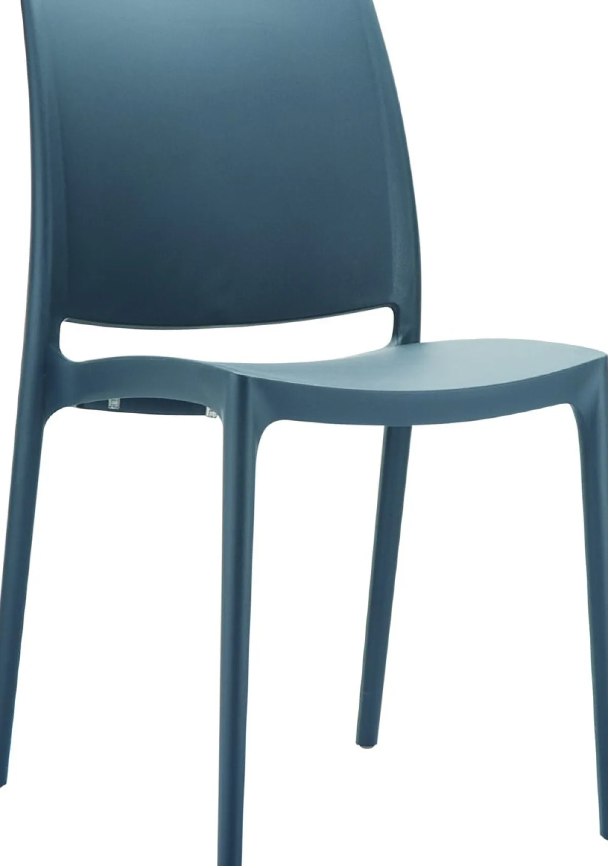 Chaise d''extérieur gris foncé 81x44x50 cm Maya - FLEXMOB Clearance