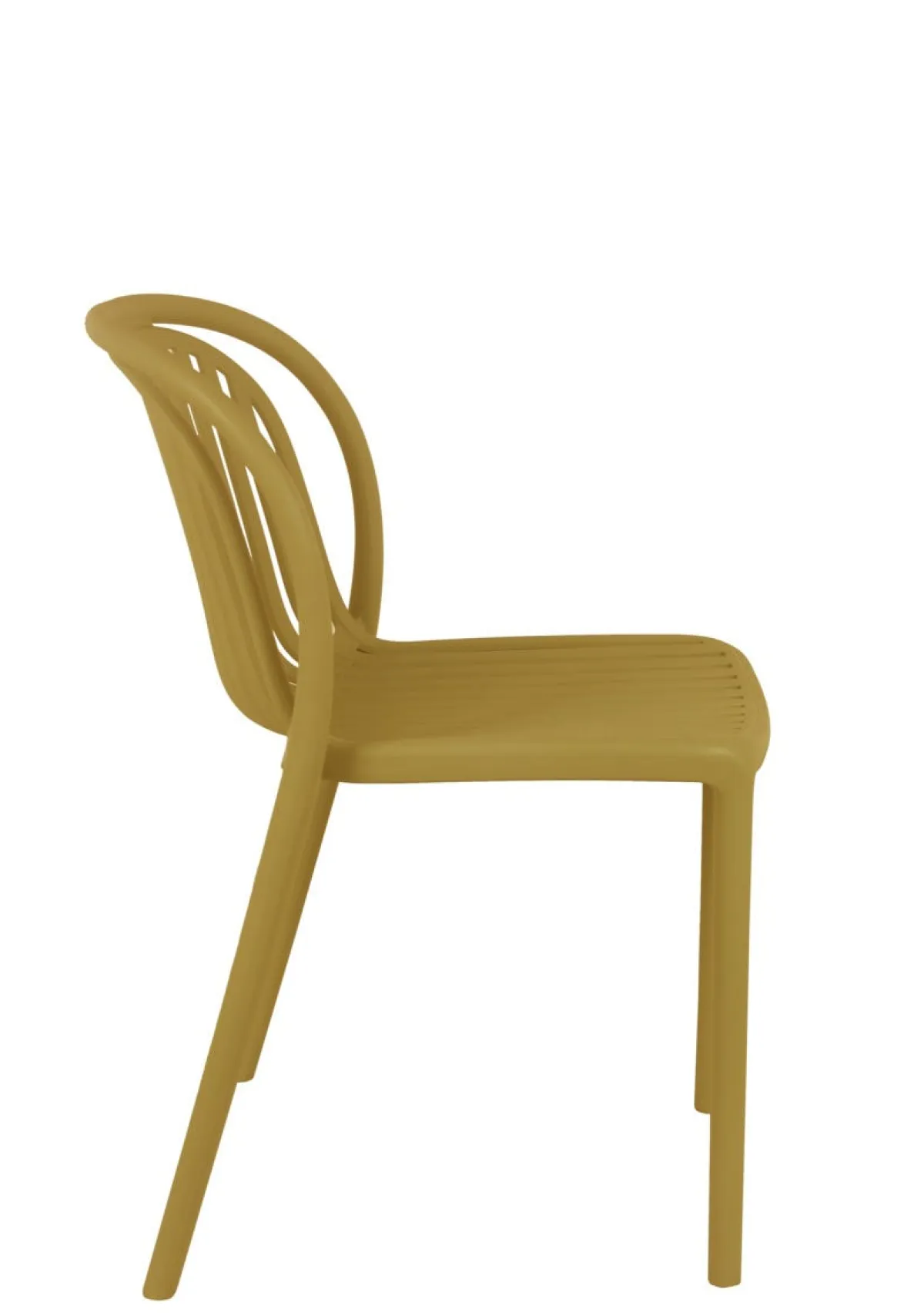 Chaise d'extérieur jaune 78x51x57 cm Dubai - FLEXMOB