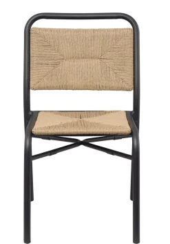 FLEXMOB Chaise d'extérieur noir 84,5x50x60 cm Fernand Outlet