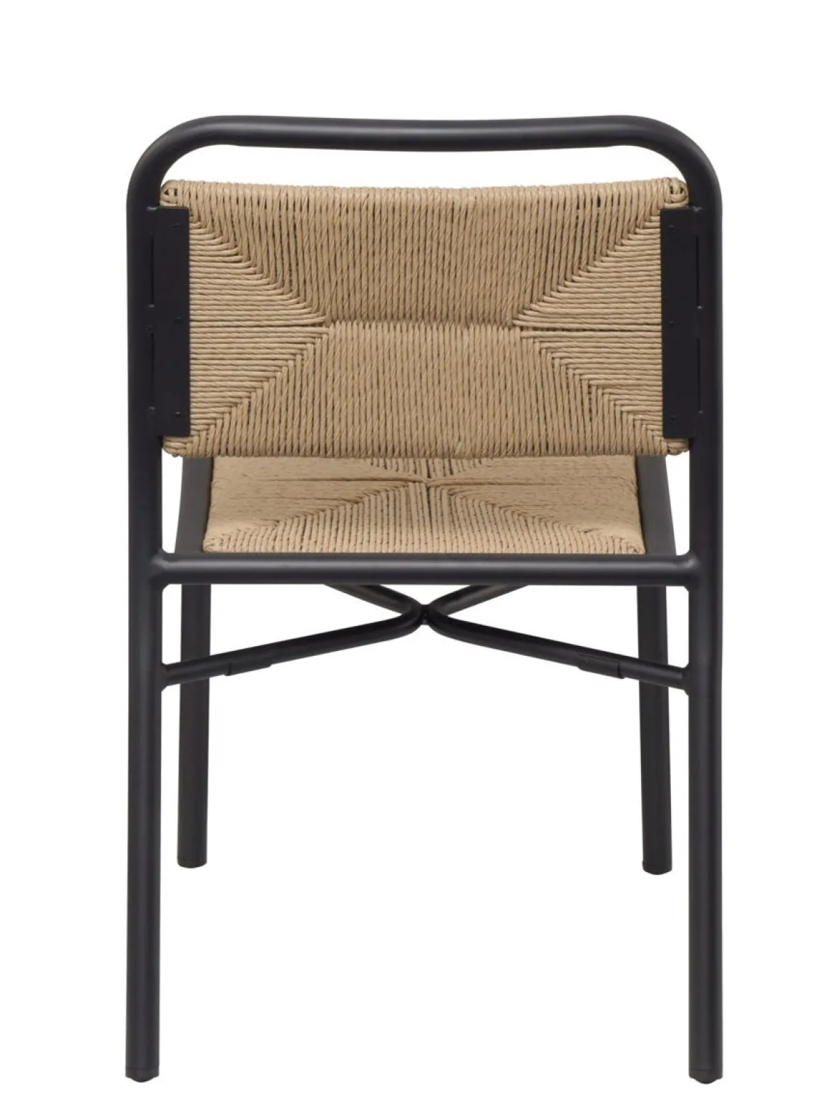 FLEXMOB Chaise d'extérieur noir 84,5x50x60 cm Fernand Outlet