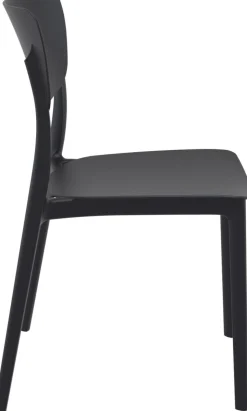 Chaise d''extérieur noir 82x45x53 cm Monna - FLEXMOB Hot