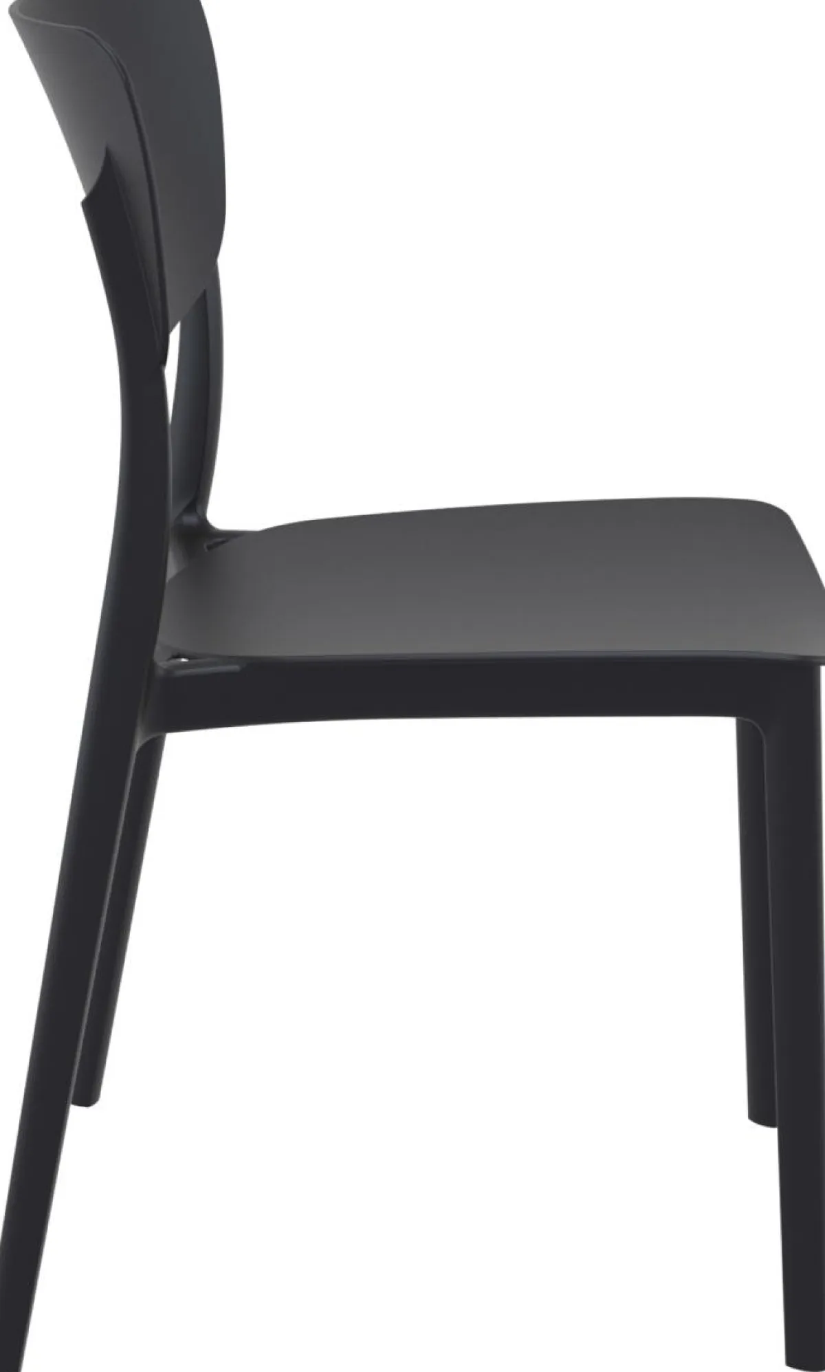 Chaise d''extérieur noir 82x45x53 cm Monna - FLEXMOB Hot