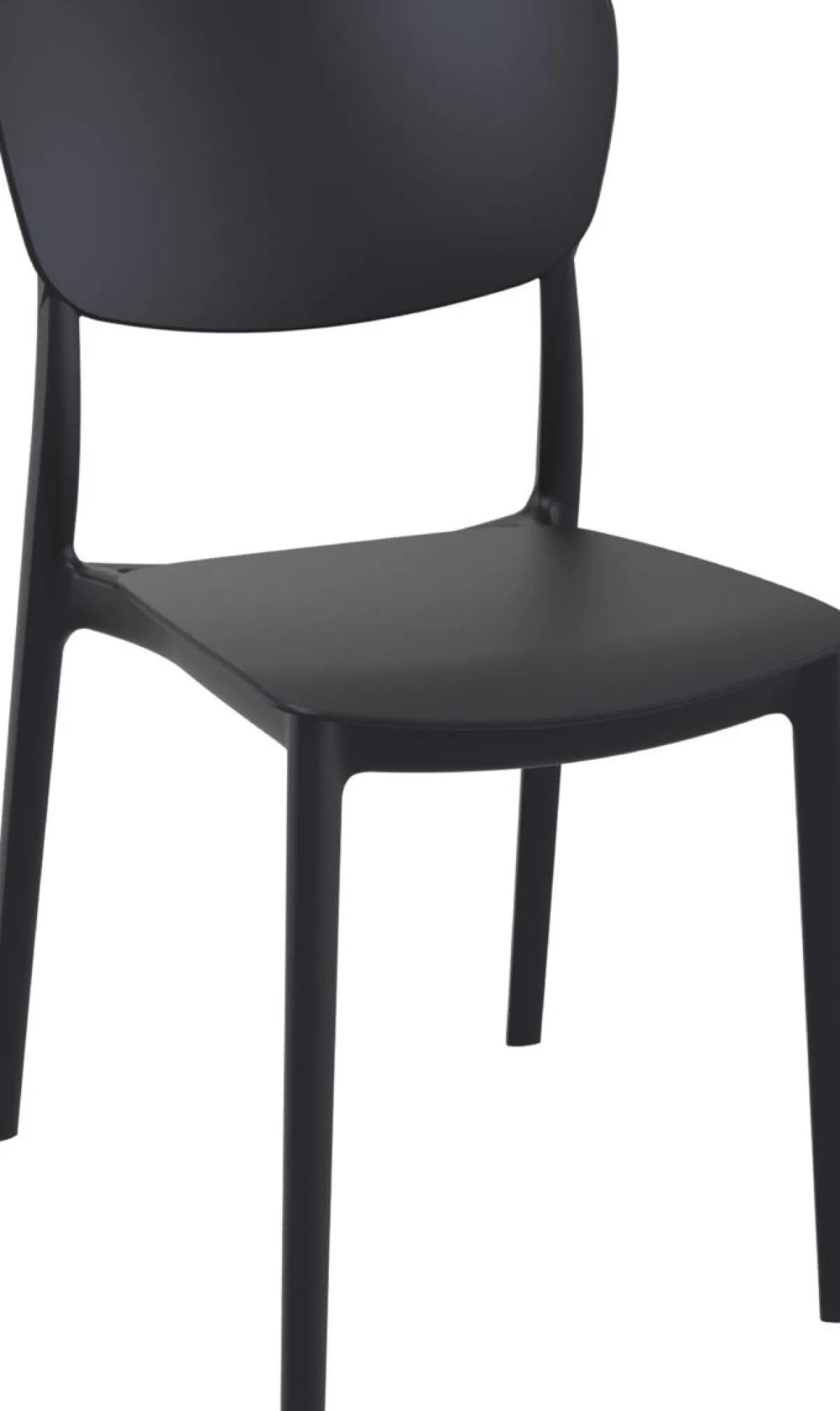 Chaise d''extérieur noir 82x45x53 cm Monna - FLEXMOB Hot