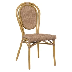 Chaise d'extérieur noisette 89x43x55 cm Paris - FLEXMOB Clearance