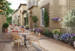 Chaise d'extérieur terracotta 77x47x55 cm Marbella - FLEXMOB Online