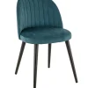 FLEXMOB Chaise d'intérieur bleu pétrole 81x49x55 cm Emile Clearance