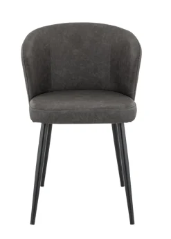 Chaise d'intérieur gris anthracite 81x56x60 cm Mikka - FLEXMOB Online