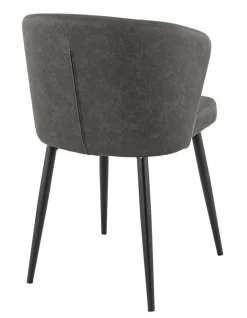 Chaise d'intérieur gris anthracite 81x56x60 cm Mikka - FLEXMOB Online