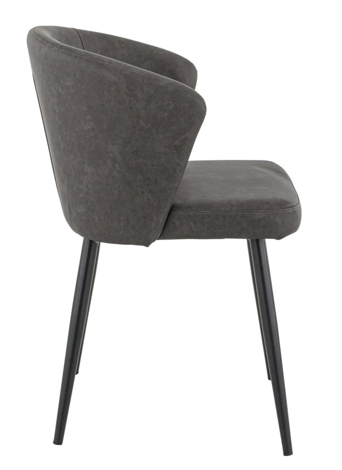 Chaise d'intérieur gris anthracite 81x56x60 cm Mikka - FLEXMOB Online