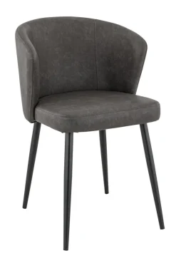 Chaise d'intérieur gris anthracite 81x56x60 cm Mikka - FLEXMOB Online