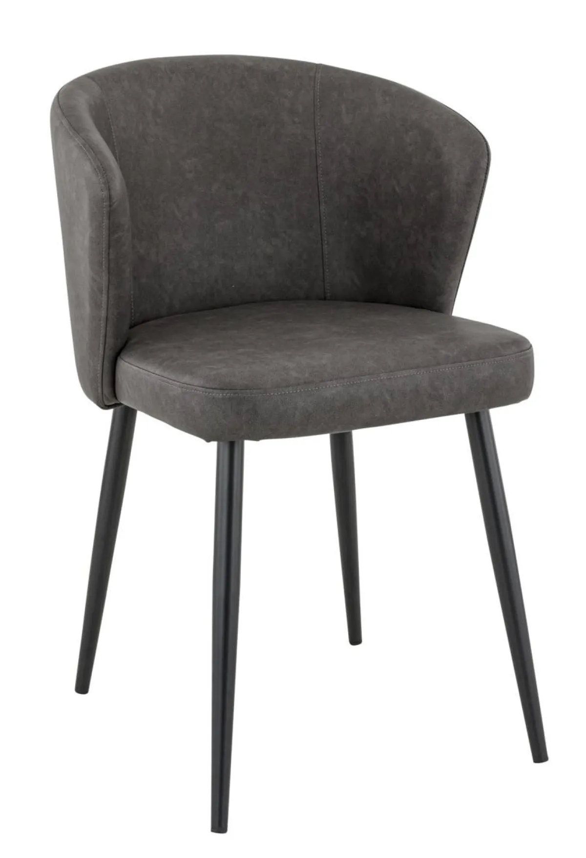 Chaise d'intérieur gris anthracite 81x56x60 cm Mikka - FLEXMOB Online