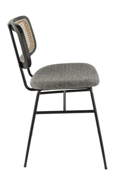 FLEXMOB Chaise d'intérieur gris 81x45x58 cm Noelia Best